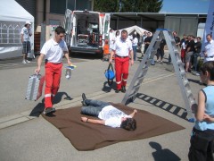 First-Responder Einsatzkräfte treffen ein