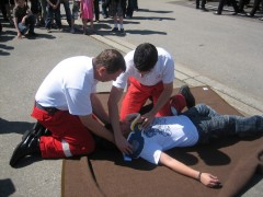 Fixierung der Halswirbelsäule