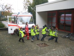 Die JRKler eilen zum Einsatz